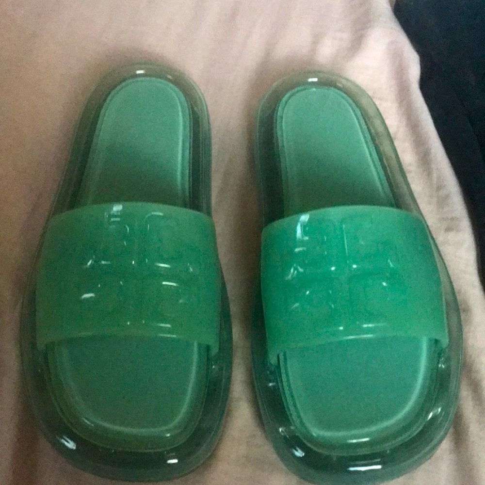 Mint green slides
